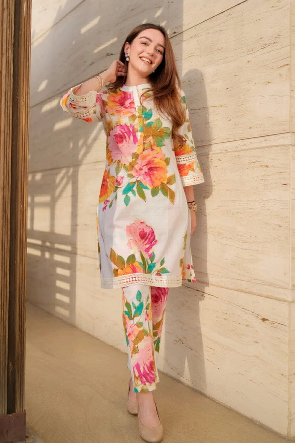 RPR Floral Kurta Set - L-40