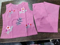 KDJ 2107 Beautiful Top With Plazo Pant  - pink, 40
