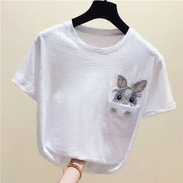 WSM Rabbit Tshirt  - White, L-40