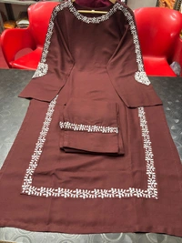KDJ REYON STRAIGHT KURTI WITH PANT  - M-38