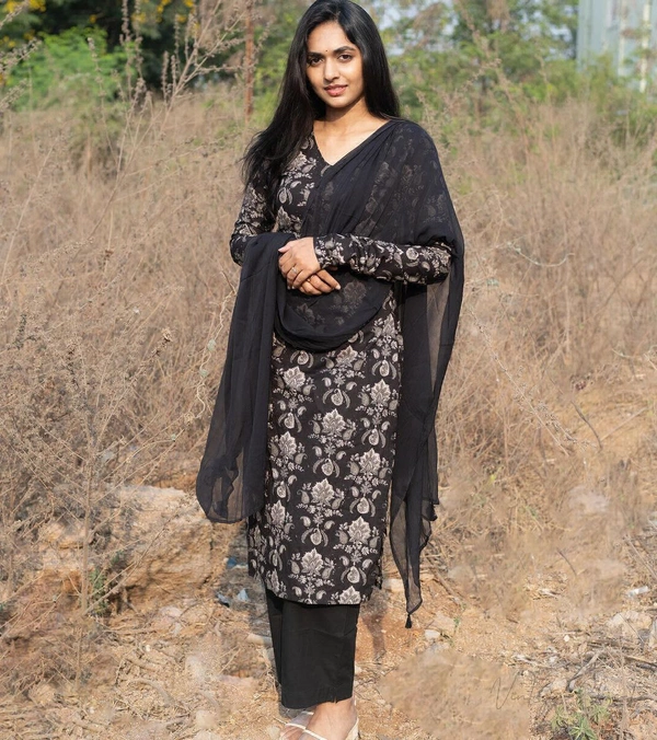 KDJ 3542 Cotton Kurta Set  - M-38