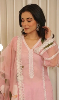 KDJ 2902 COTTON KURTI WITH PANT DUPATTA  - 44