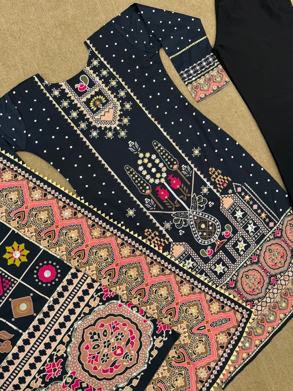 DSS 1010 Embroidery Work Dress  - XXL