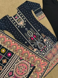 DSS 1010 Embroidery Work Dress  - XL