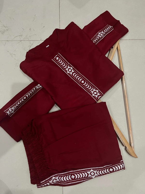 RPR 4114 REYON CORD SET  - Maroon, XXL-44