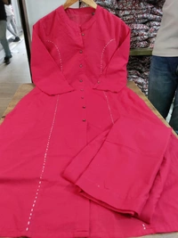 KDJ 5041 Beautiful Kurti With Pant  - pink, L-40