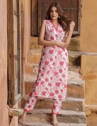 KDJ 2218 Summer Special Dress  - Red, L-40