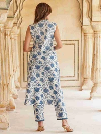 KDJ 2217 Summer Special Dress  - Royal Blue, M-38