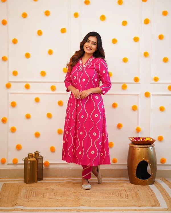 RPR 5045 Beautiful Kurti With Pant  - pink, L-40