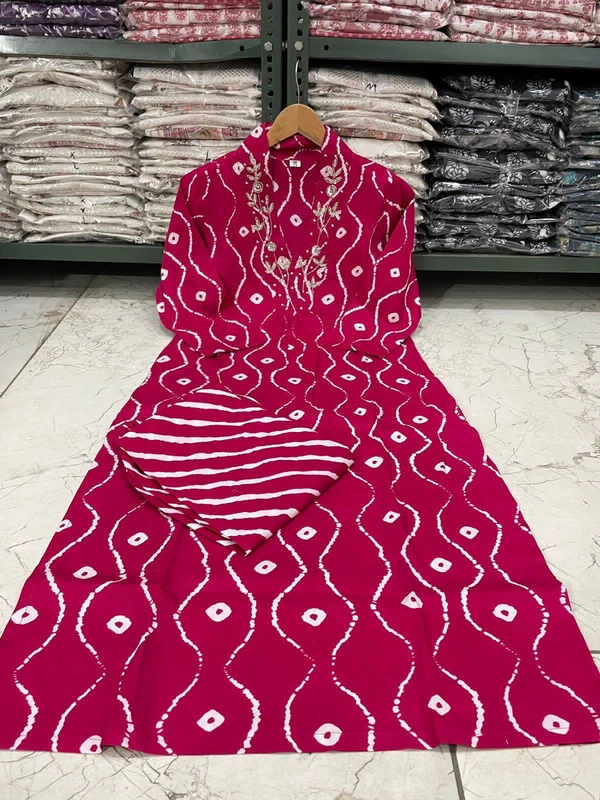 RPR 5045 Beautiful Kurti With Pant  - pink, L-40