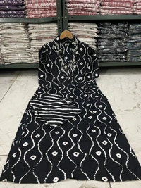 RPR 5045 Beautiful Kurti With Pant  - Black, L-40