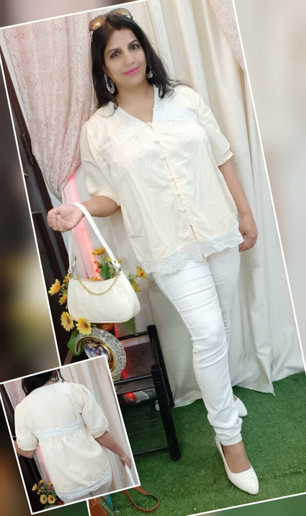 KD18 Party Wear Top - blue, M-38