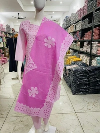 KDJ 5047 Beautiful Kurti Set  - Pink, M-38