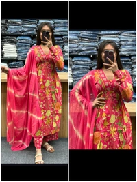 KDJ 1005 Anarkali Pattern Dress  - 42-XL