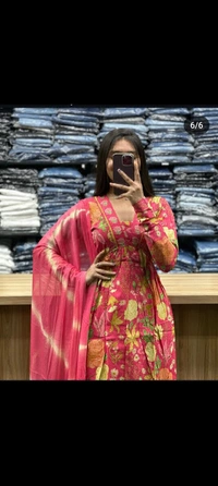 KDJ 1005 Anarkali Pattern Dress  - 42-XL