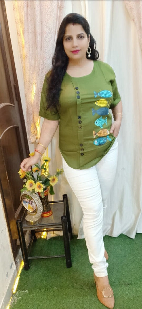 KD18 Designer Top - green, 40