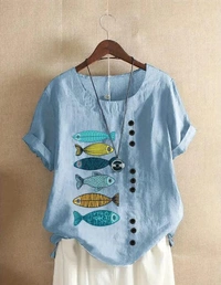 KD18 Designer Top - sky blue, 42