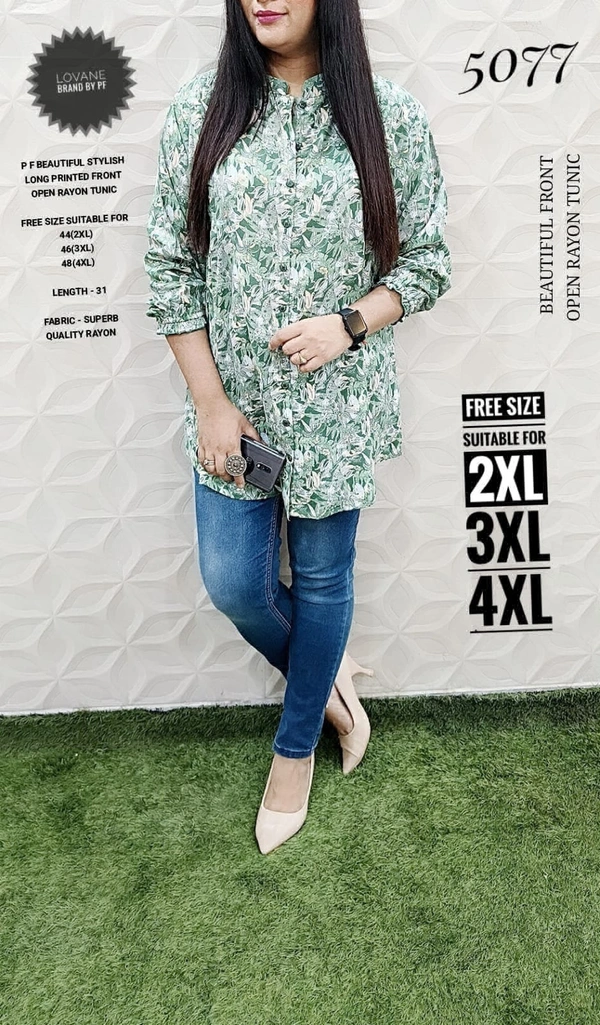 PFK Beautiful Long TUNIK  - 2XL, Gray
