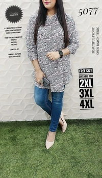 PFK Beautiful Long TUNIK  - 2XL, Gray
