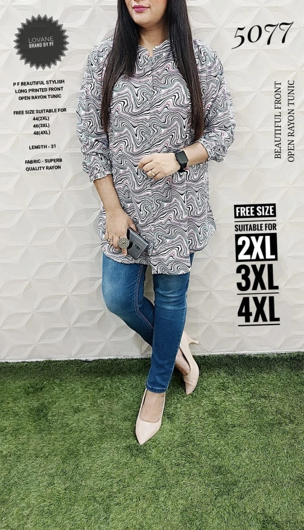 PFK Beautiful Long TUNIK  - 2XL, Gray