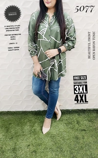 PFK Beautiful Long TUNIK  - 2XL, Gray