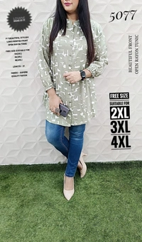 PFK Beautiful Long TUNIK  - 2XL, Gray