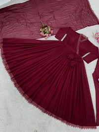 VRE Beautiful Floral Kurti Set  - M-38