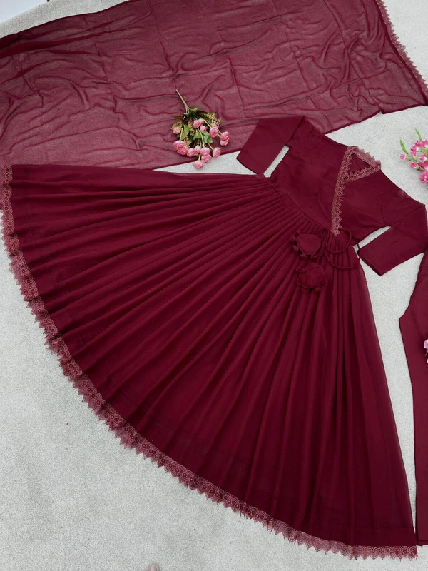 VRE Beautiful Floral Kurti Set  - M-38
