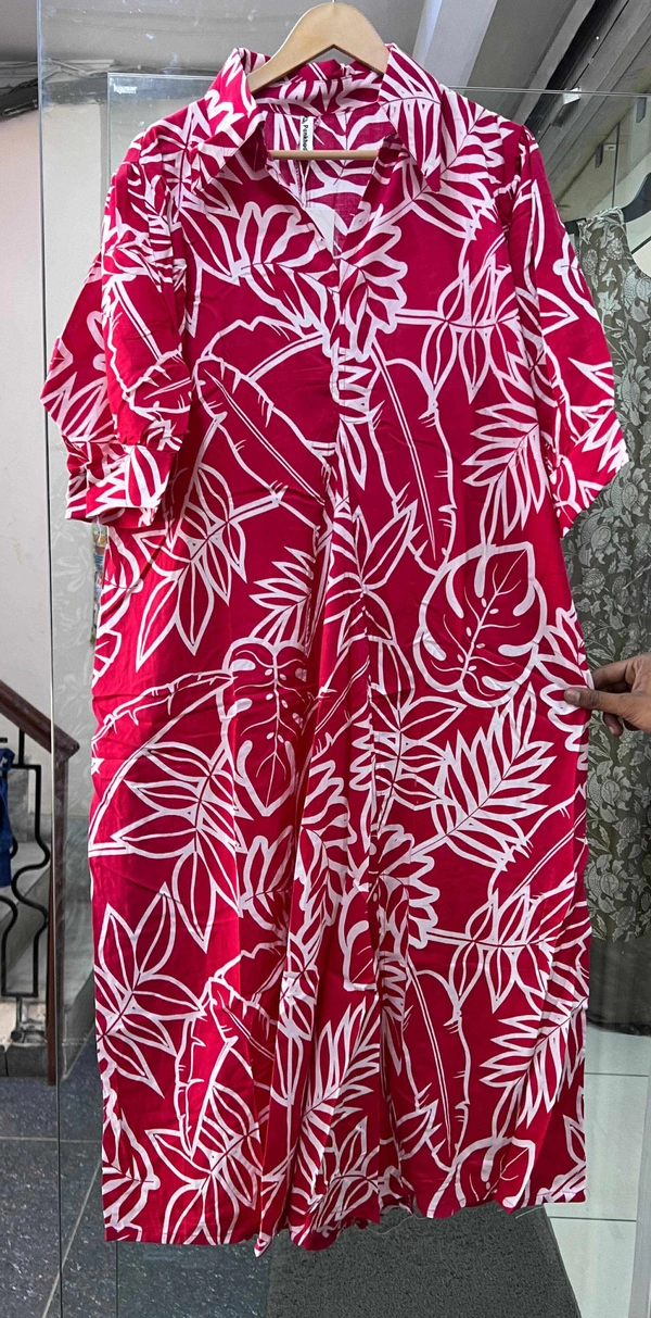 KD18 5153 CANDY DRESS  - Red, Xxl-44