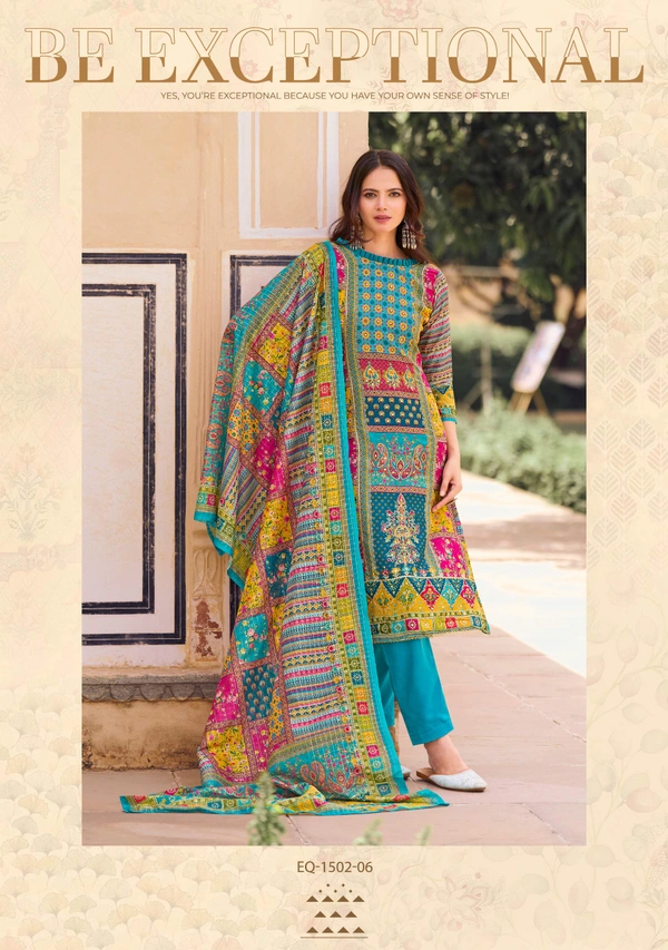 ASU 5154Designer Kurti Dress Material - sky blue