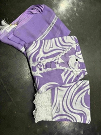 KDJ 5164 Designer Kurti Set  - levender, M-38