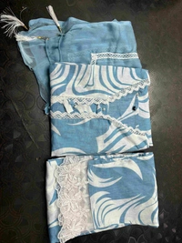 KDJ 5164 Designer Kurti Set  - sky blue, 42-XL