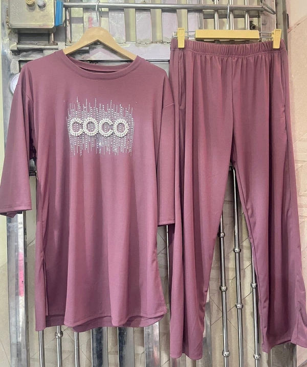 WSM 5193 Coco CORD SET  - pink, XXL-44
