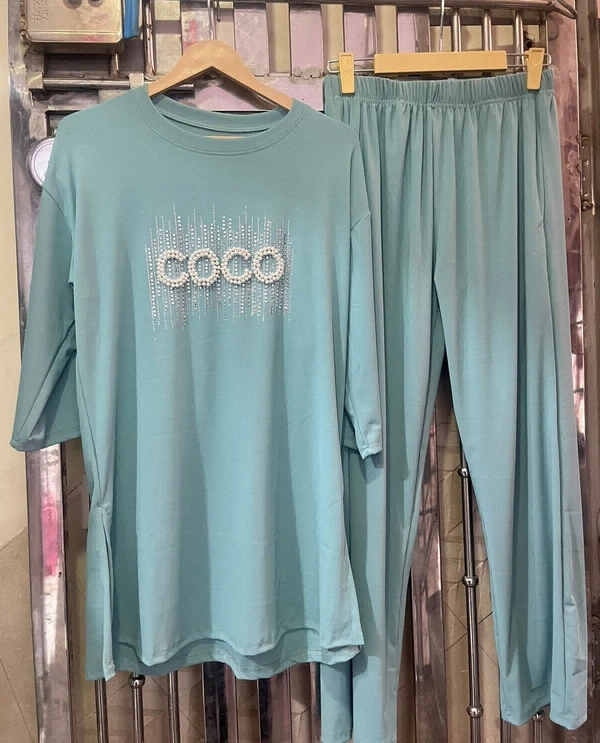 WSM 5193 Coco CORD SET  - sky blue, 46-XXXL