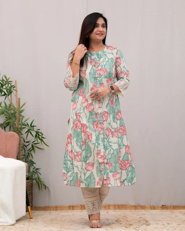 LKT 5237 Beautiful Dress  - Red, 42-XL