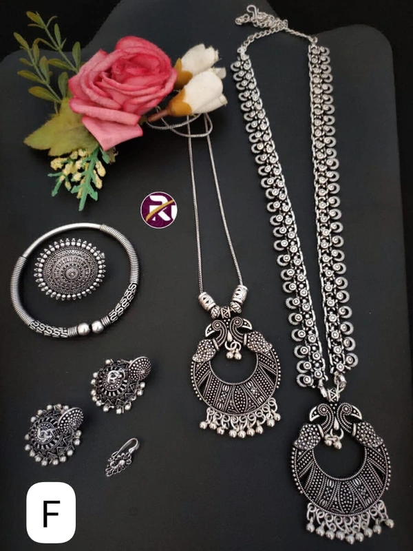 5273 Oxidised Beautiful Set - F