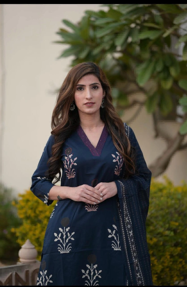 LKT 5284 Straight Kurti Plazo Pant And Dupatta  - M-38