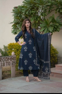 LKT 5284 Straight Kurti Plazo Pant And Dupatta  - M-38