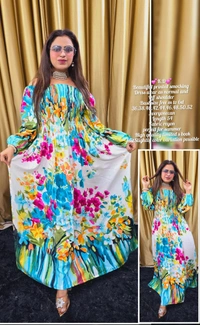 KD18 5293 Beautiful Dress  - sky blue, XXXXL-48