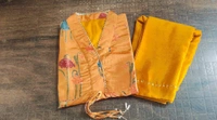 KDJ 5300 Beautiful Collar Kurti Set  - yellow, M-38