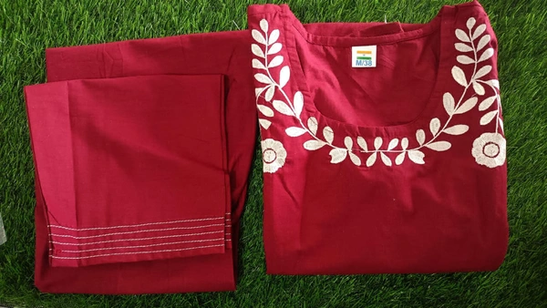 KDJ 5302 Beautiful Cord Set  - Red, 42-XL