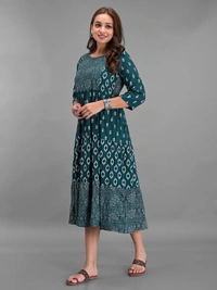 NSJ 5306 Long Frock  - Pine Green, M-38