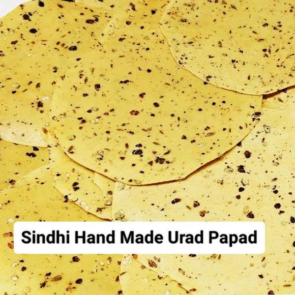 2309 Sindhi Hand Made Urad Papad (400gram) - 400grm
