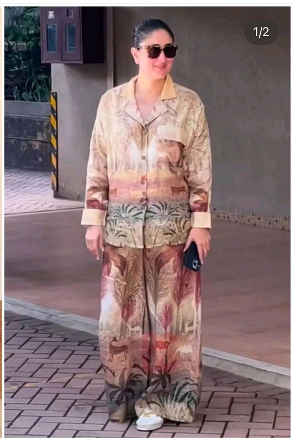 SF3 5319 Muslin Kurta  Cord Set - XXL-46