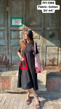 SF2 5045  Black Color  bold is beautiful stunning  dress and pocket  - L-40