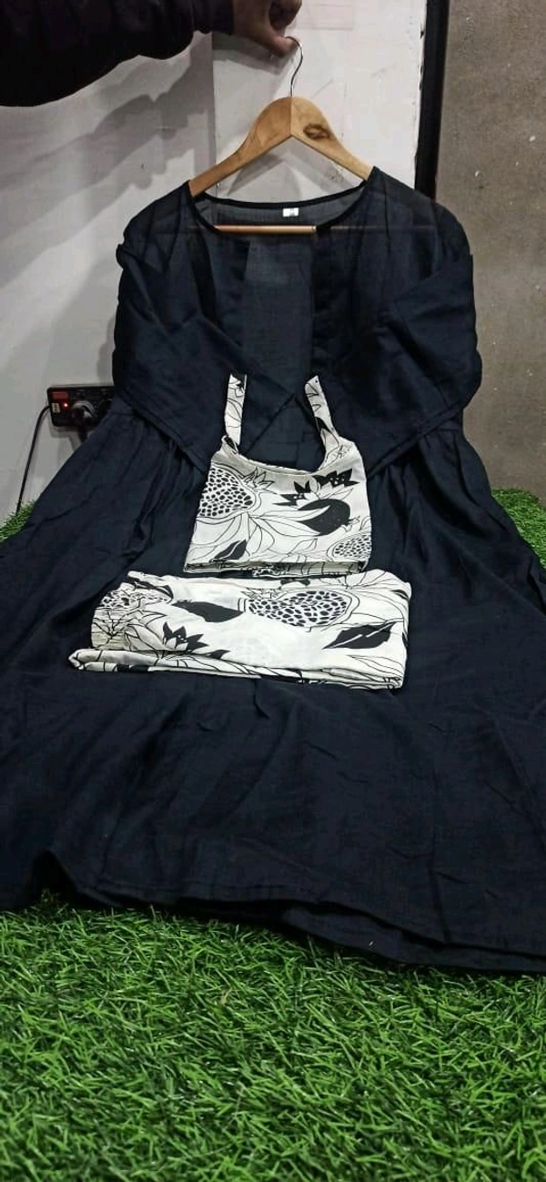 SF3 5050 New Launc Kurta pant sets with beautiful  Sarag set  Heavy Cotton Choli & plazo - M-38