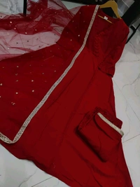 SF3 5051 *New kurti pant duppta  reyon Kurti Net dupatta  sequence embroidery - 2XL-44