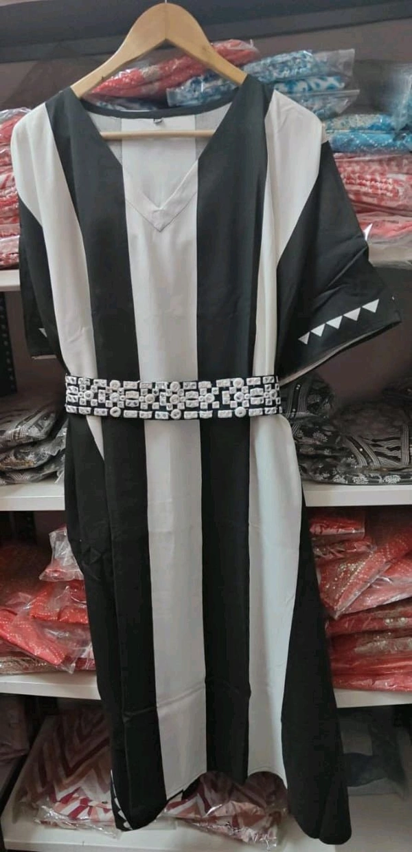 SF2 5053 Fashionable Embroidery kaftan  Rayon Fabric  - M-38