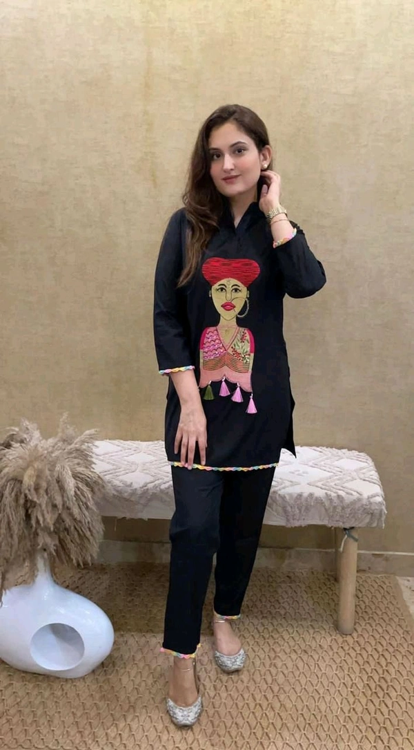 SF2 5057 *New amazing 🥰Stylish cord sets  stylish and classy*Full embroidery - 3XL-46
