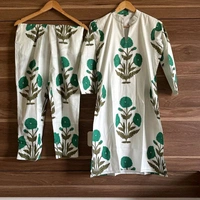 SF2 5361 Beautiful *cotton co-ords sets. Side Pocket   - M-38, Japanese Laurel